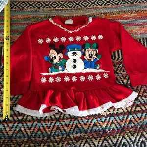 Vintage Disney Mickey/Minnie Mouse Christmas Shirt